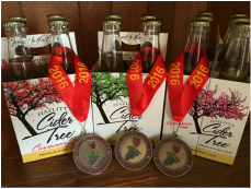 Cider Tree hard ciders with competition medals
